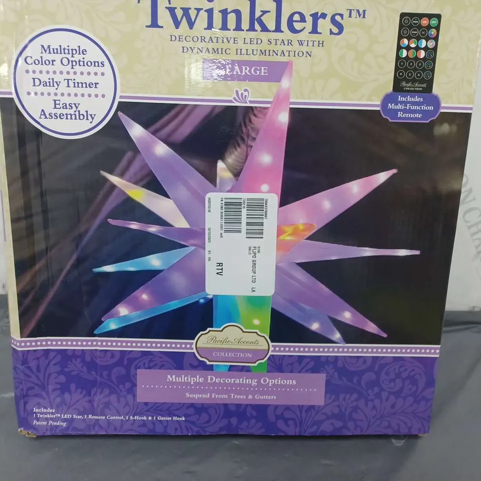 BOXED PACIFIC ACCENTS STAR BURST LIGHT