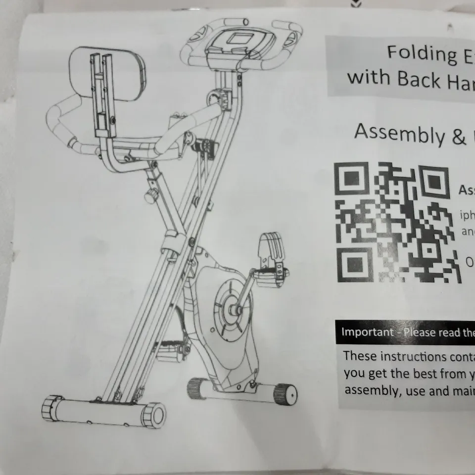 BOXED FOLDING EXERCISES BIKE 