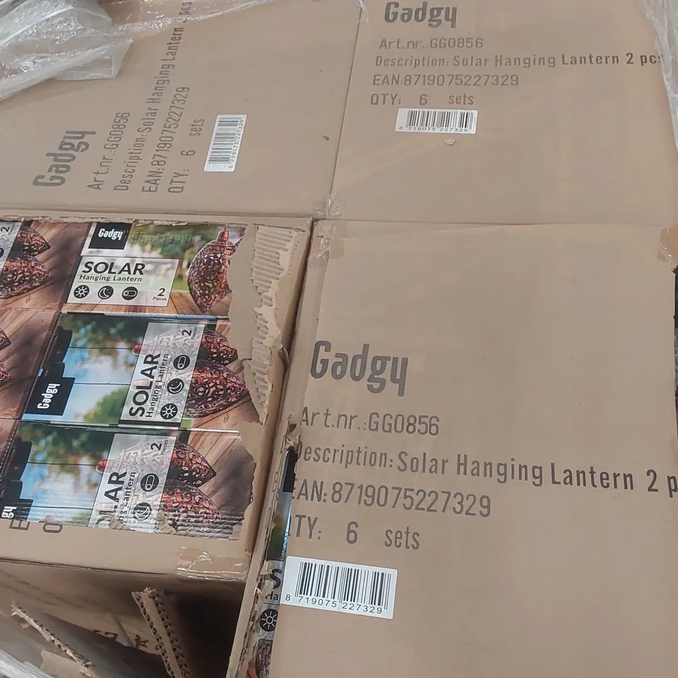 PALLET CONTAINING A VERY LARGE QUANTITY OF GADGY SOLAR HANGING LANTERNS