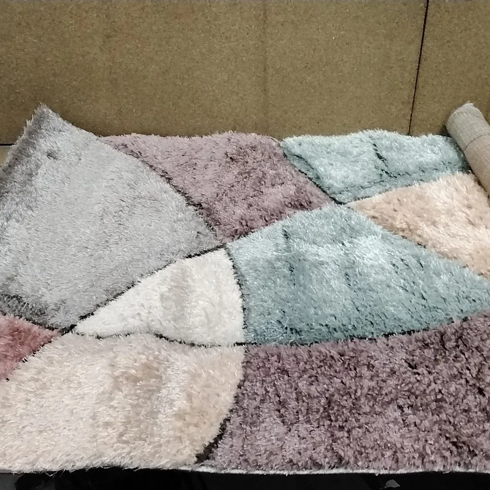 BRAND NEW PACO HOME MULTICOLOURED BLANCA RUG SIZE 80CM X 150CM