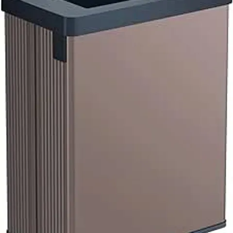 BOXED CURVER VERTO 54L RECYCLING BIN, DUAL COMPARTMENTS, RECYCLING LID, EASY SORTING, SLEEK DESIGN, PEARL ROSE