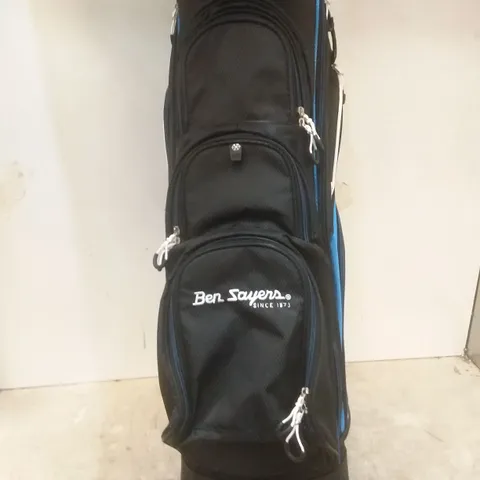 BOXED BEN SAYERS GOLF CART BAG - BLUE/BLACK 