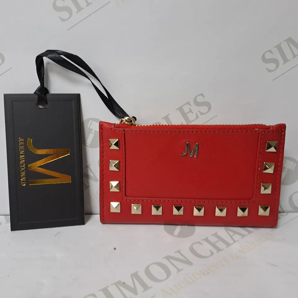 JULIEN MACDONALD RED CLUTCH PURSE 