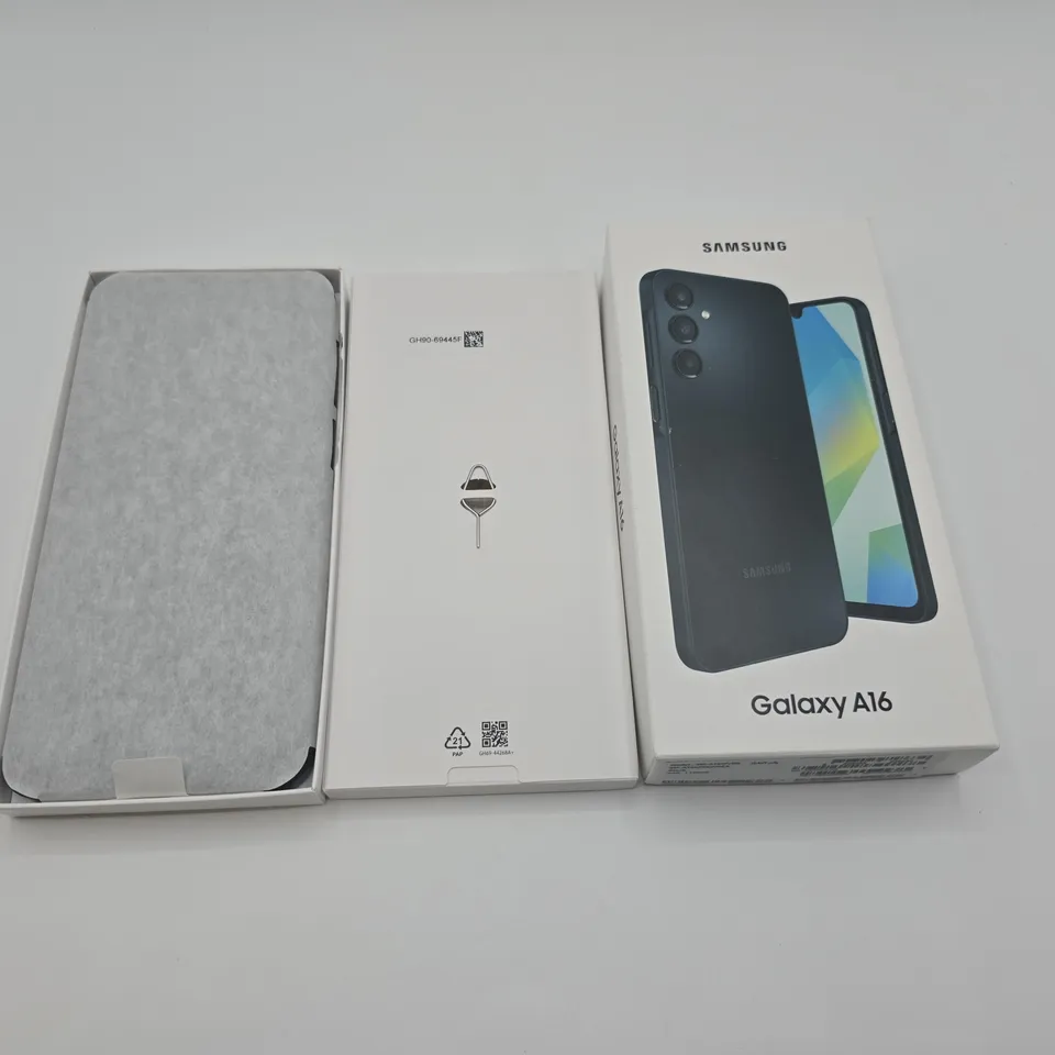 BOXED SAMSUNG GALAXY A16 4/128GB IN BLACK - SM-A165F