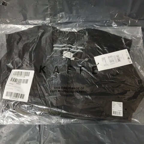 KAFFE KINNIE SPORTY SLEEVE BLAZER - BLACK - SIZE SMALL