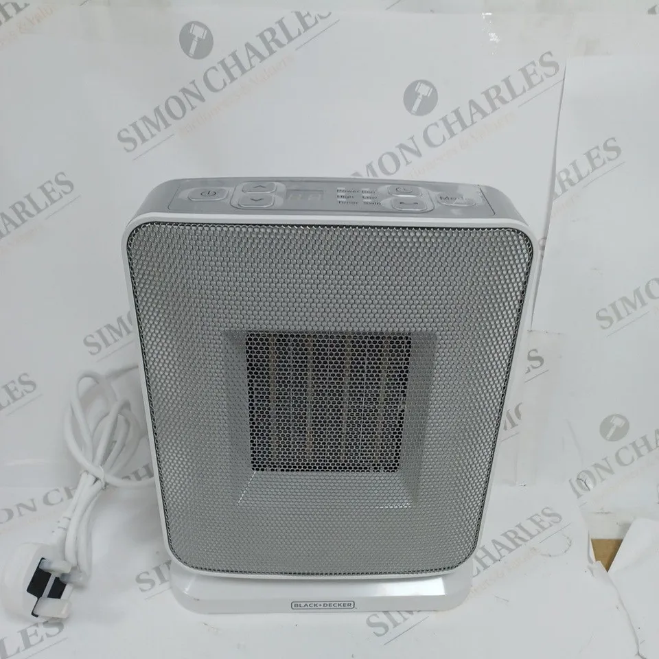 BOXED BLACK+DECKER DIGITAL CERAMIC FAN HEATER