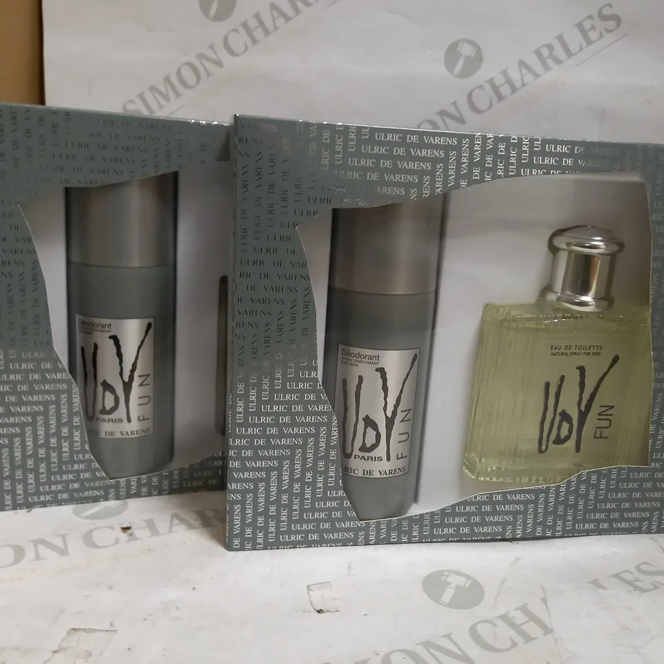 LOT OF 5 ULRIC DE VARENS FUN EDT + DEODORANT GIFT SETS