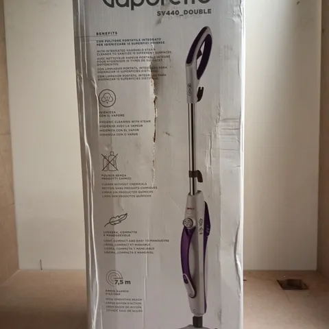 POLTI VAPORETTO SV440 DOUBLE STEAM CLEANER – BOXED WITH ACCESSORIES