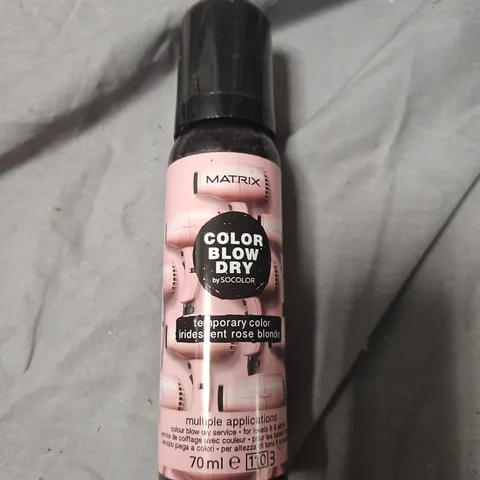 BOX OF APPROXIMATELY 24 MATRIX COLOR BLOW DRY BY SOCOLOR – TEMPORARY COLOR SPRAY (IRIDESCENT ROSE BLONDE), 70ML