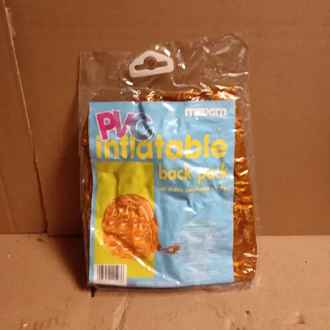 10 X MAXIM PVC INFLATABLE BACK PACKS GOLD BOXED