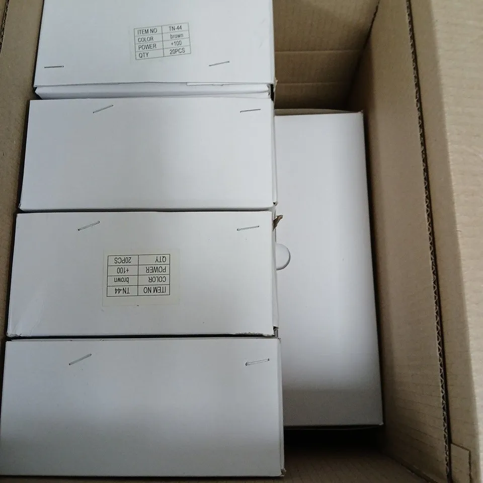 100 BAGGED BROWN GLASSES 