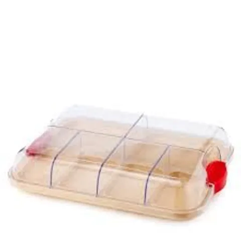 FARBERWARE BAMBOO SHARING BOARD WITH LOCKING LID