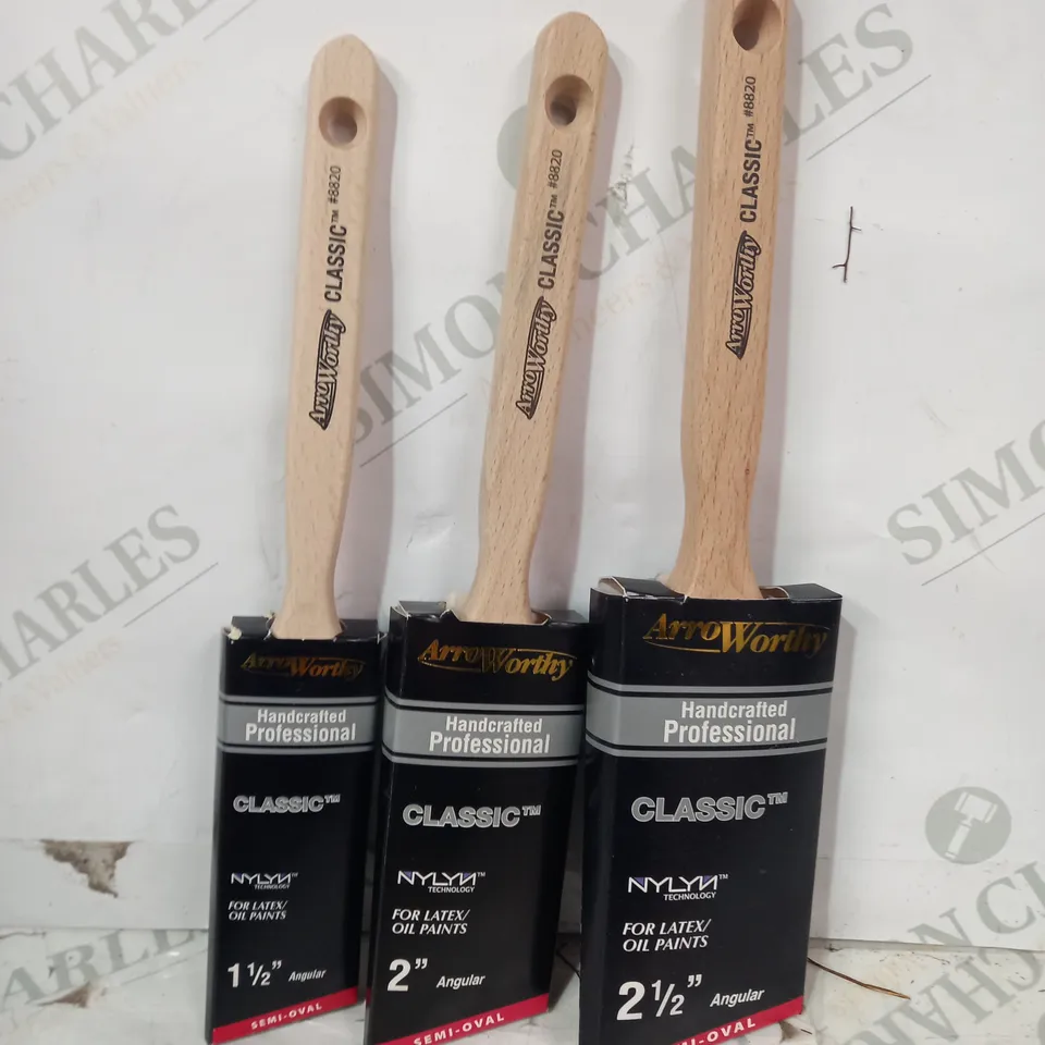 ARROWORTHY CLASSIC BRUSH NYLYN SET OF 3 BRUSHES