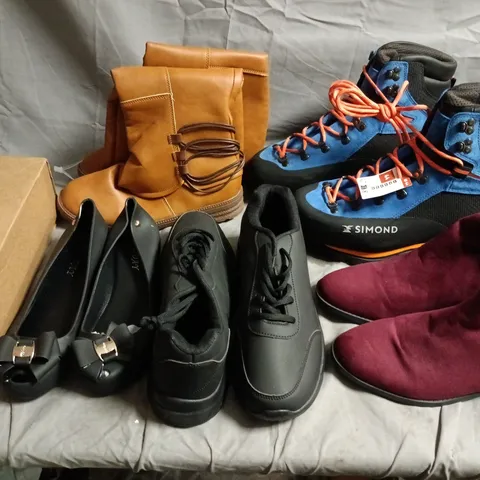 ASSORTED LADIES' FOOTWEAR BUNDLE – BOOTS, FLATS, HEELS & TRAINERS