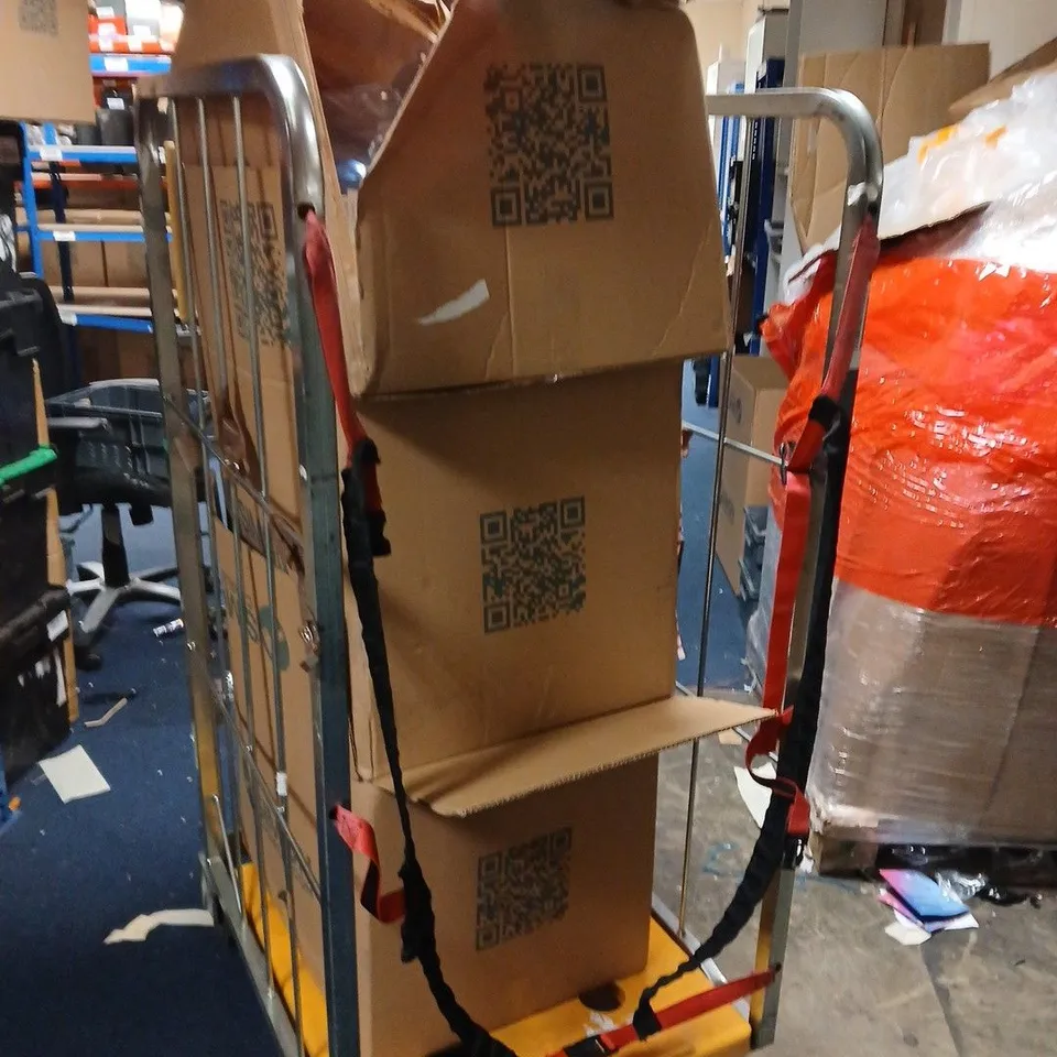 CAGE OF ASSORTED ITEMS INCLUDING GILETTE INTIMATE HAIR TRIMMER , MAXIMISER PLUMBING KIT AND FLASH SPEED MOP WET CLOTHS 