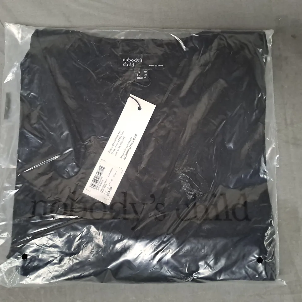 NOBODY'S CHILD PIPER PINNY MINI DRESS IN BLACK UK SIZE 10
