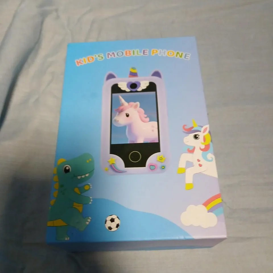 KIDS' MOBILE PHONE TOY – BLUE DINOSAUR CASE