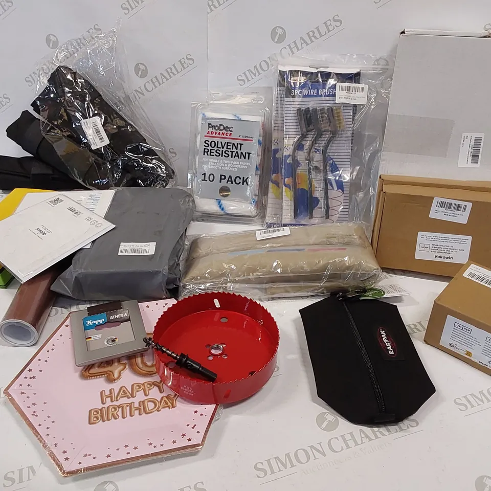 15 BRAND NEW ITEMS TO INCLUDE: BIRTHDAY PLATES, PACK OF WORE BRUSHES, MOTHERS DAY CARD