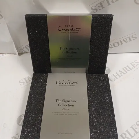 2 X SEALED HOTEL CHOCOLAT 'THE SIGNATURE COLLECTION' CLASSIC CHOCOLATE SELECTION