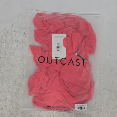 BAGGED OUTCAST AVALINE MINI DRESS IN CORAL (2-PIECES) SIZE SMALL
