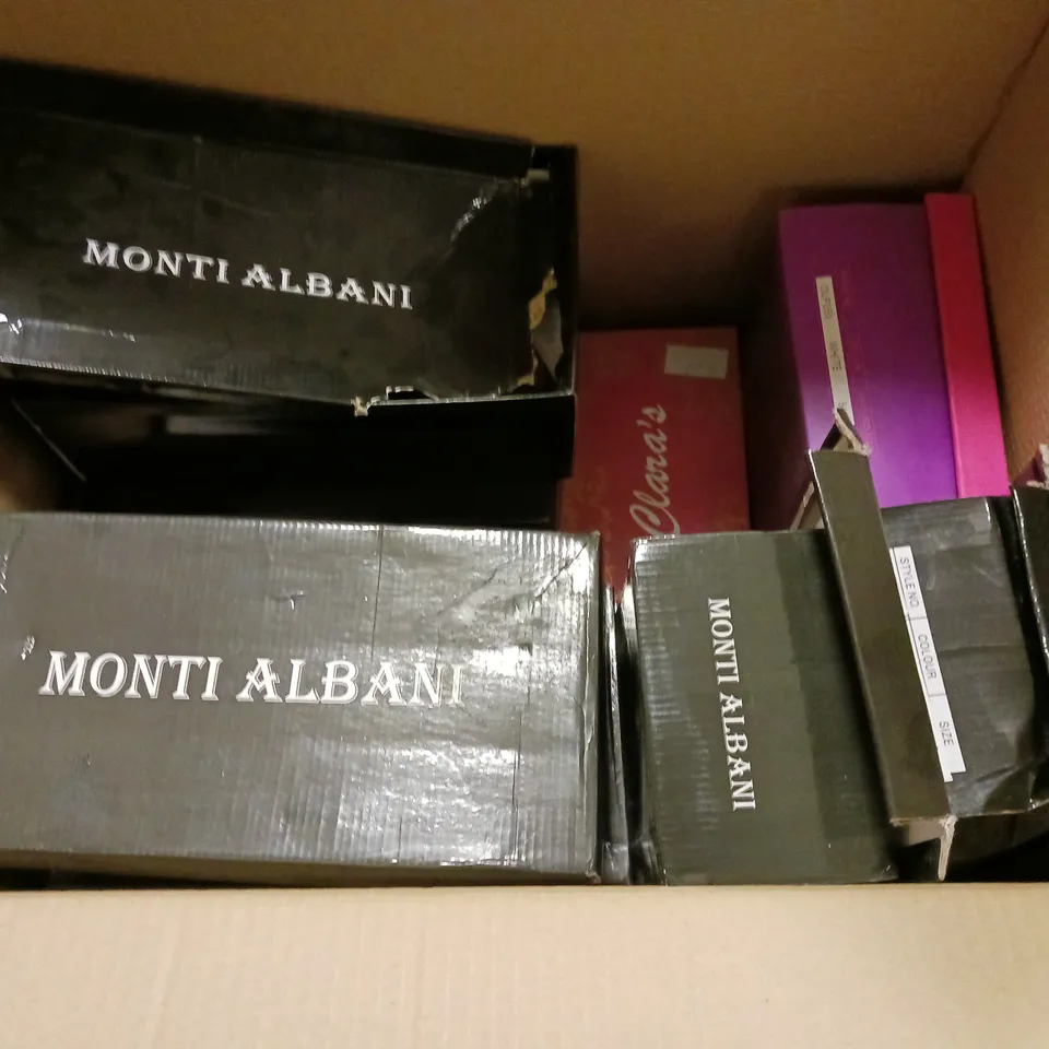 LOT OF 16 ASSORTED PAIRS OF SHOES TO INCLUDE KELSI, COMFORT WALKERS AND BRIT-MAN - VARIOUS SIZES
