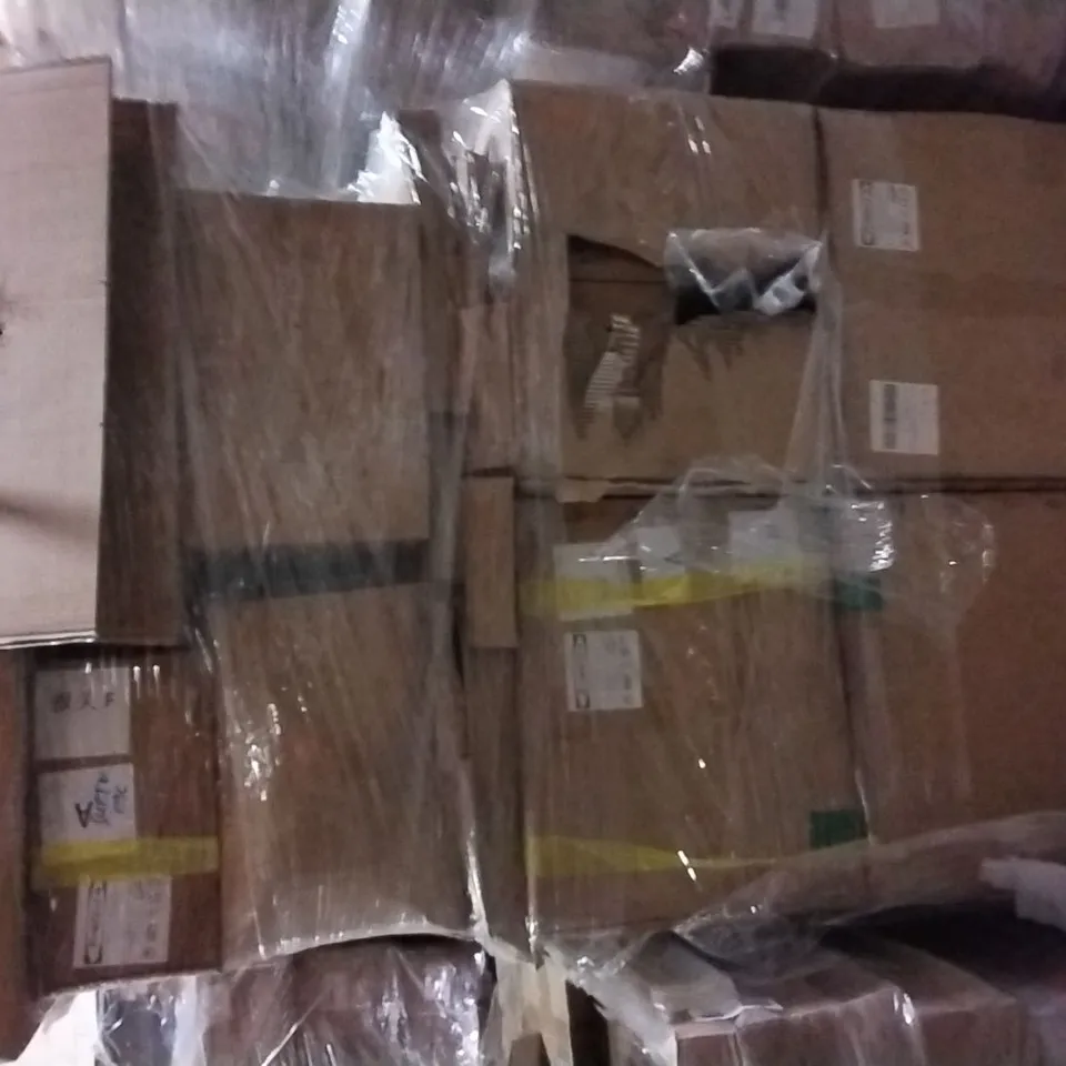 PALLET CONTAINING A LARGE QUANTITY OF SURFING PRODUCTS SUCH AS PADDLES,PARTS OF A SURFING BOARD,ETC
