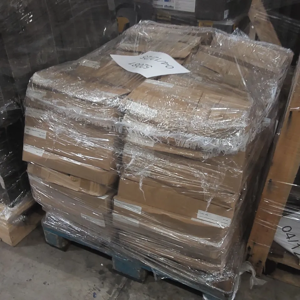 PALLET CONTAINING APPROXIMATELY 120x BATHSTORE HEAVY DUTY FREESTANDING METAL BATH FEET WITH FIXING KITS