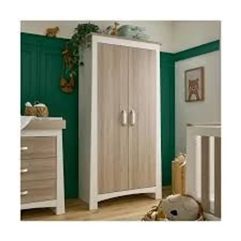 BOXED CUDDLE CO ADA WARDROBE IN WHITE/ASH (2 BOXES)