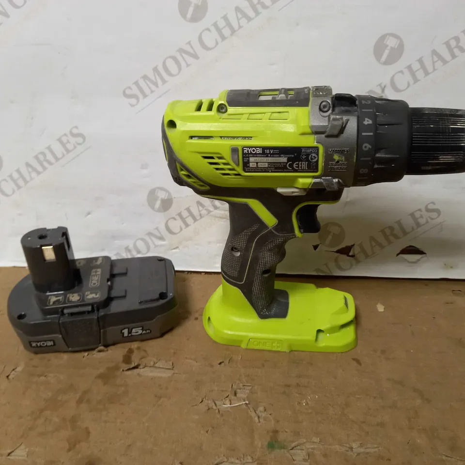 RYOBI R18PD3-215GZ 18 V ONE+ CORDLESS COMBI DRILL
