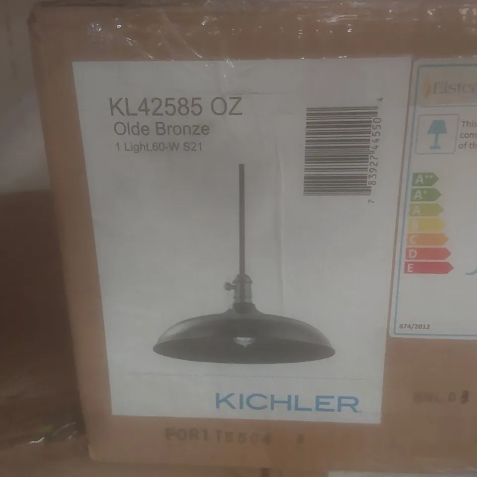 BOXED KICHLER 1-LIGHT DOME PENDANT 