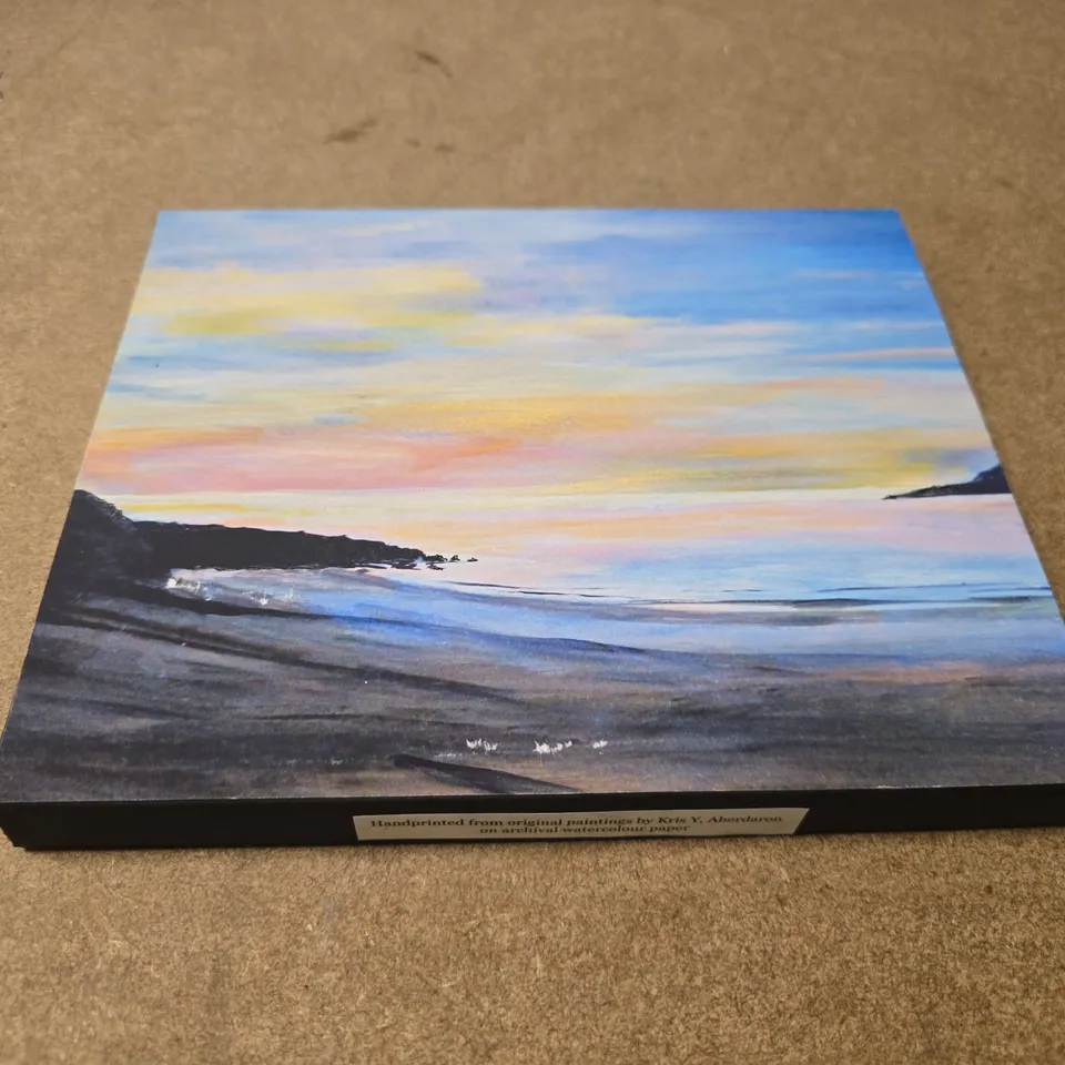 KRIS Y. ABERDARON HANDPRINTED PRINT – SEASCAPE, ARCHIVAL WATERCOLOUR PAPER