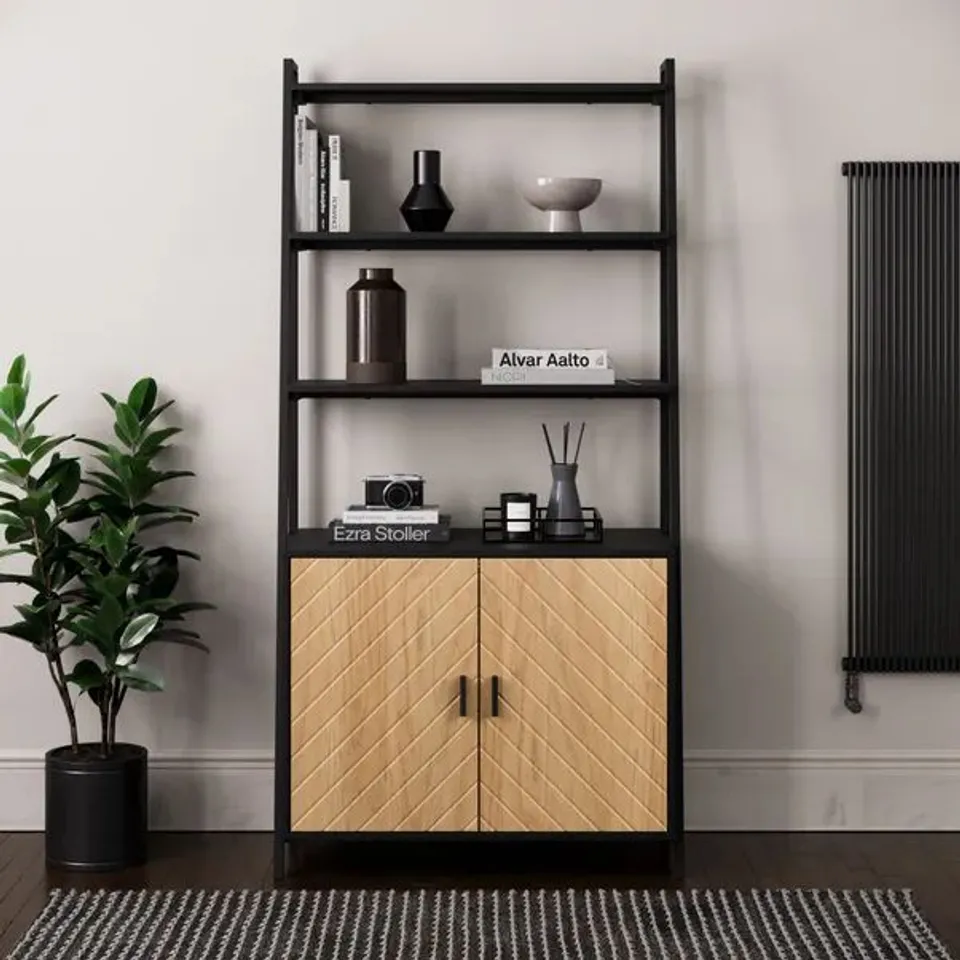 BOXED NIXON LADDER SHELF BOOKCASE (1 BOX)