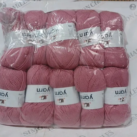 KORBOND YARN 10 PACK IN DUSKY PINK