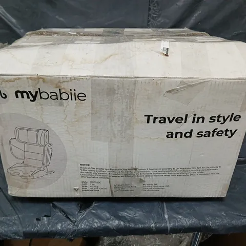 Mybabiie Travel in Style and Safety Booster Seat – Boxed