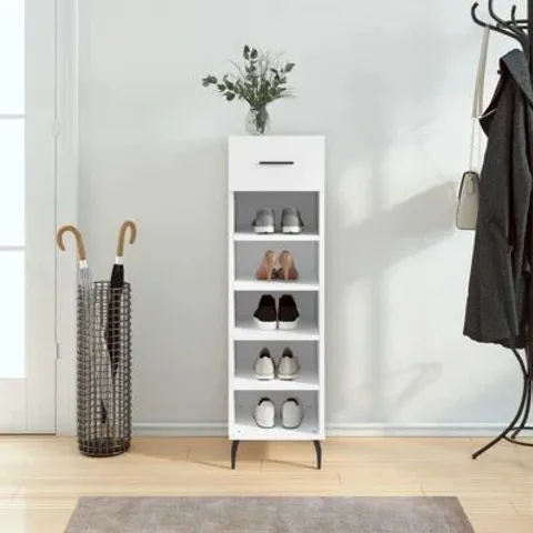 BOXED 5 PAIR SHOE STORAGE CABINET