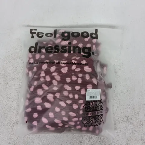 BAGGED NEVER FULLY DRESSED BURGUNDY DEER MILLY DRESS SIZE SMALL