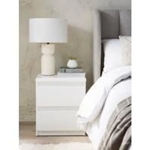 LISSON 2 DRAWER BEDSIDE TABLE