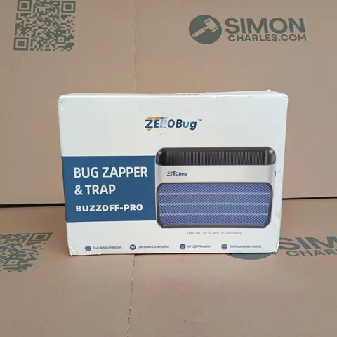 ZEROBUG BUG ZAPPER AND TRAP BUZZOFF PRO BOXED