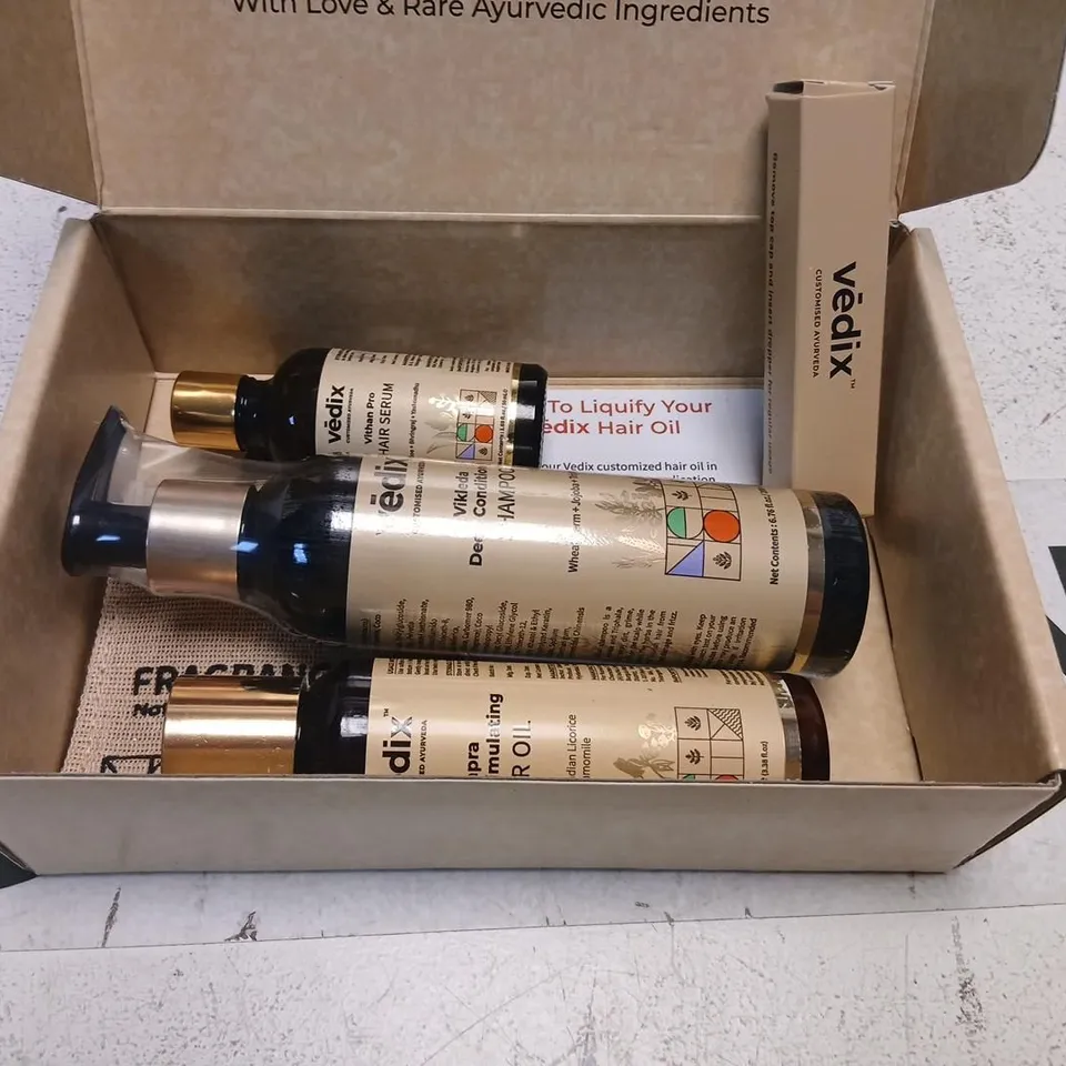 VEDIX CUSTOMIZED AYURVEDA HAIR CARE KIT – BOXED