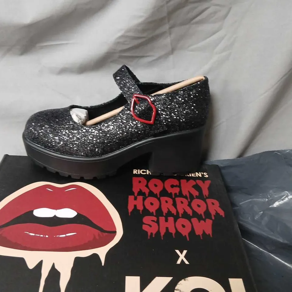 RICHARD O'BRIEN'S ROCKY HORROR SHOW X KOI TIRA GLITTER MARY JANES – UK4, 'COLUMBIA SOLO EDITION'