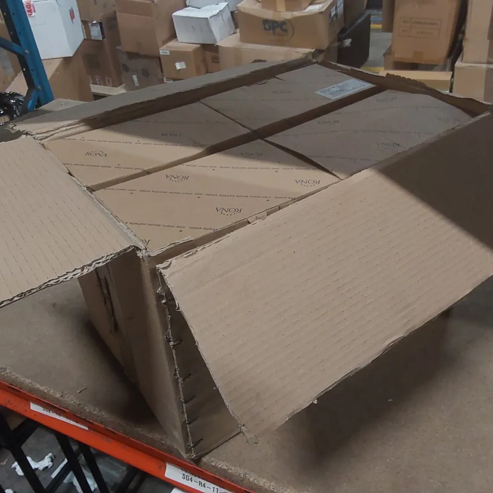 APPROXIMATELY 44x BRAND NEW BOXED RONA 240ML GLASS JUICE TUMBLERS