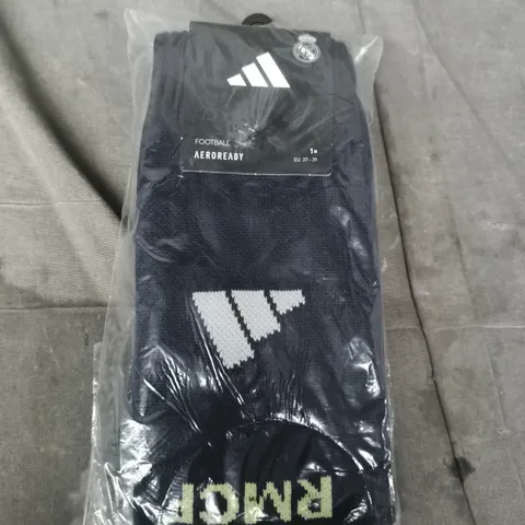 ADIDAS REAL MADRID FOOTBALL SOCKS IN NAVY SIZE SMALL