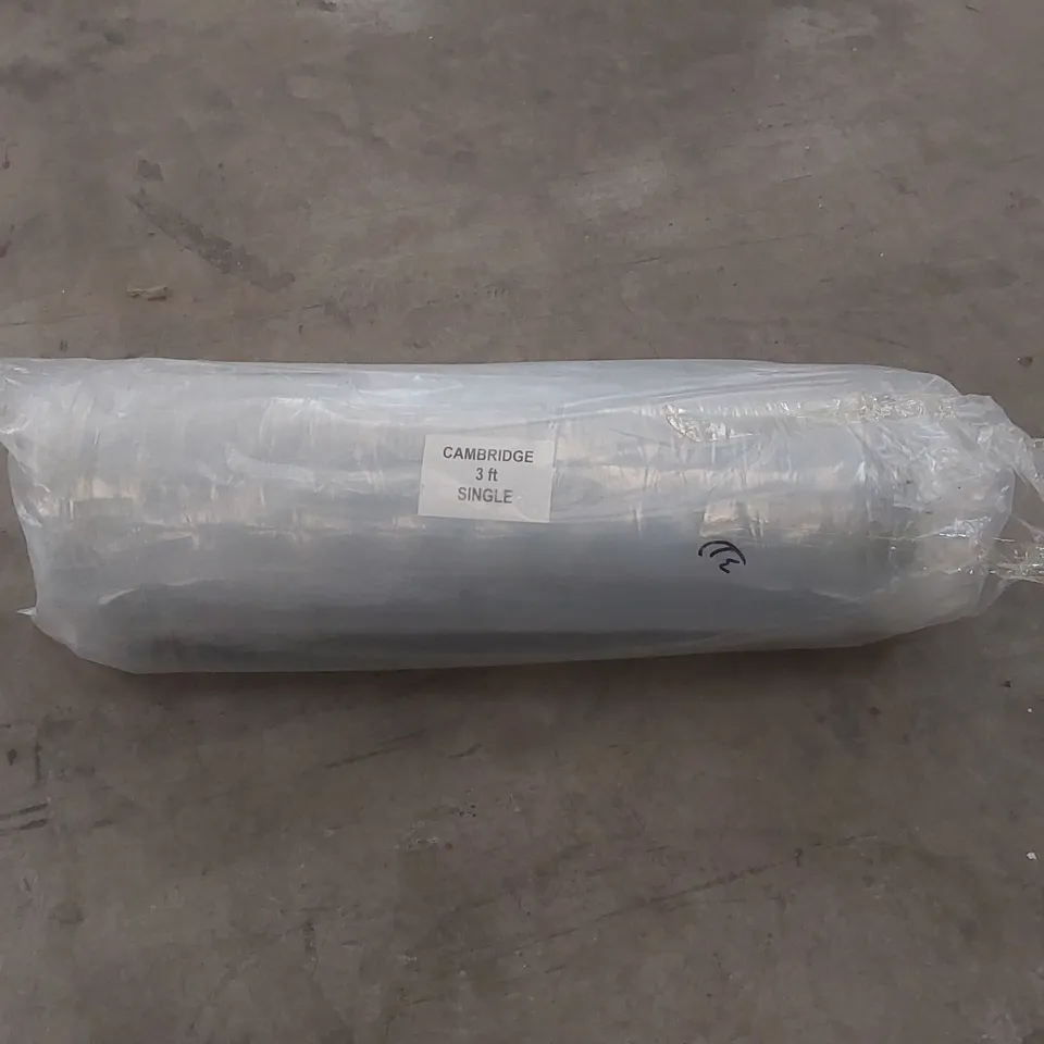 BRAND NEW BAGGED AND ROLLED CAMBRIDGE MATTRESS - 3FT SINGLE