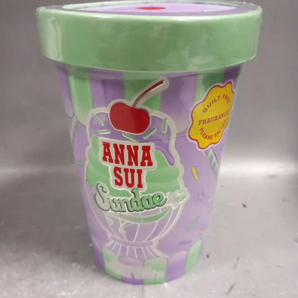 BOXED AND SEALED ANNA SUI SUNDAE VIOLET VIBE EAU DE TOILETTE 50ML