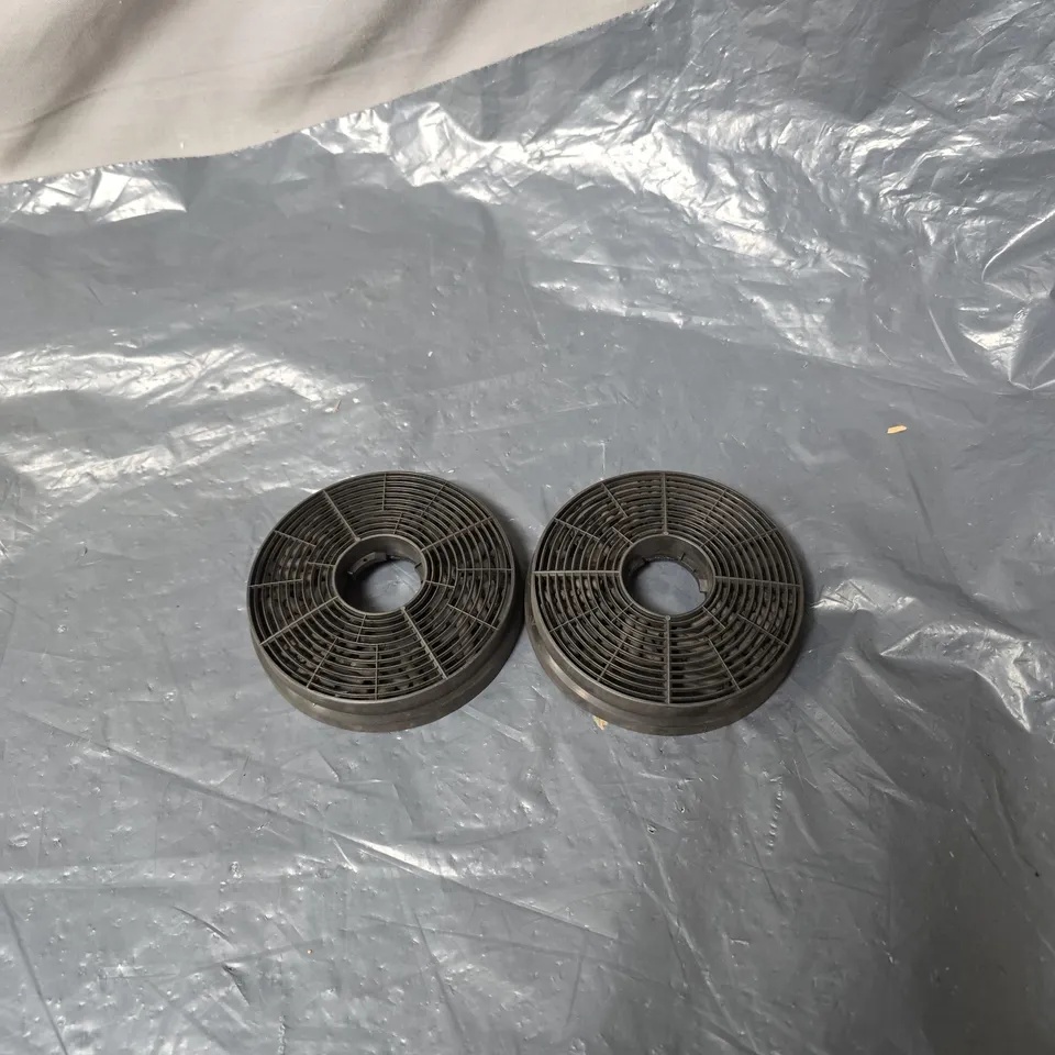 2 X CARBON CHARCOAL FILTERS BOXED 10CM