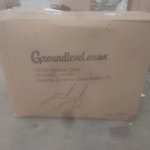 BOXED OUTDOOR GARDEN RECLINER CHAIR
