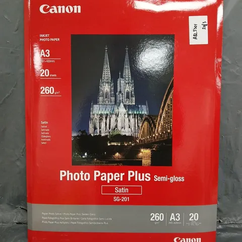 CANON PHOTO PAPER PLUS - SEMI GLOSS SATIN SG-201