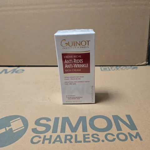 GUINOT INSTITUT PARIS ANTI WRINKLES RICH CREAM 50ML BOXED