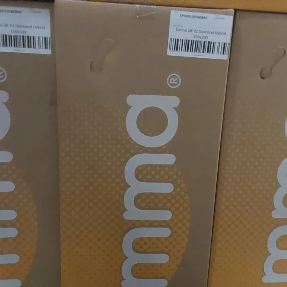 BRAND NEW BOXED EMMA UK V2 DIAMOND HYBRID 150 x 200CM KING SIZE MATTRESS