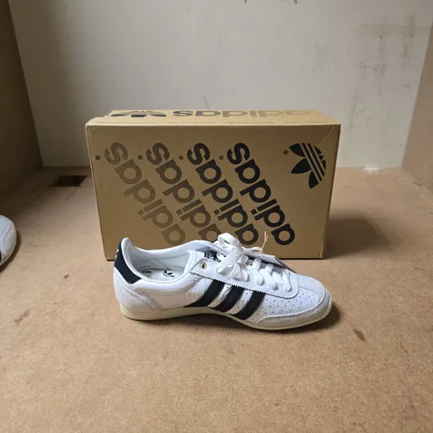 ADIDAS JAPAN WHITE SNEAKERS WITH BLACK STRIPES – BOXED